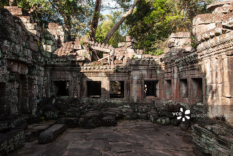 柬埔寨暹粒的圣剑寺图片素材