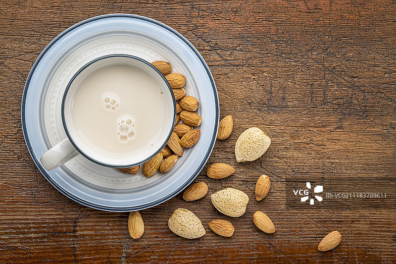 杏仁奶图片素材