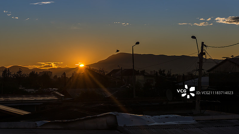 圣地亚哥的黄昏图片素材