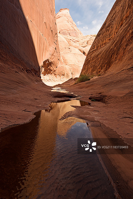 峡谷中的水流图片素材