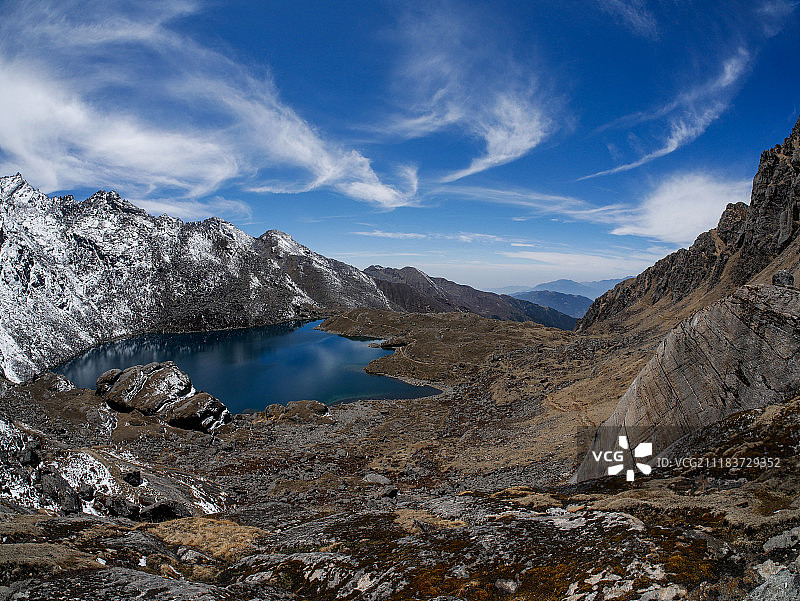 戈赛因昆达湖图片素材