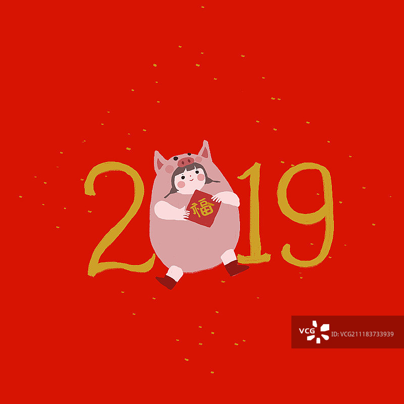 中国生肖猪年2019图片素材