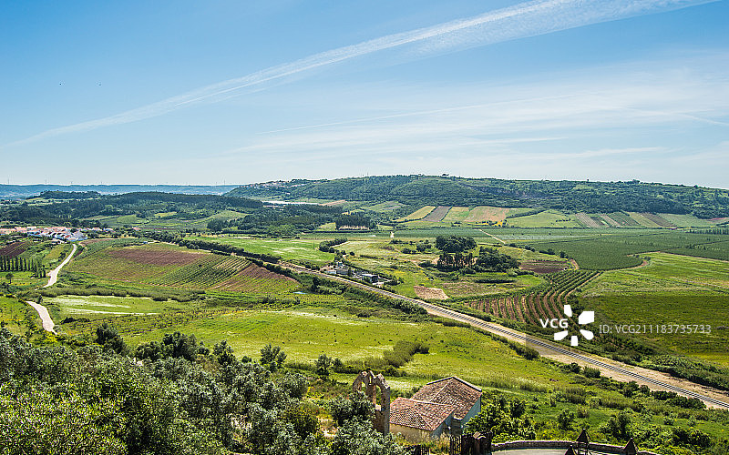 奥比多斯城墙上的景色图片素材