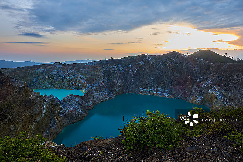 克里穆图三色湖图片素材
