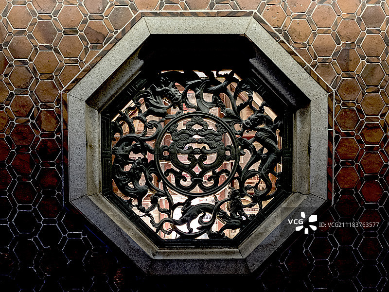 晋江历史名镇的一扇窗户图片素材