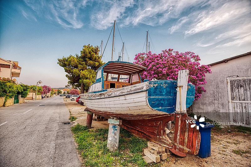 旧渔船图片素材