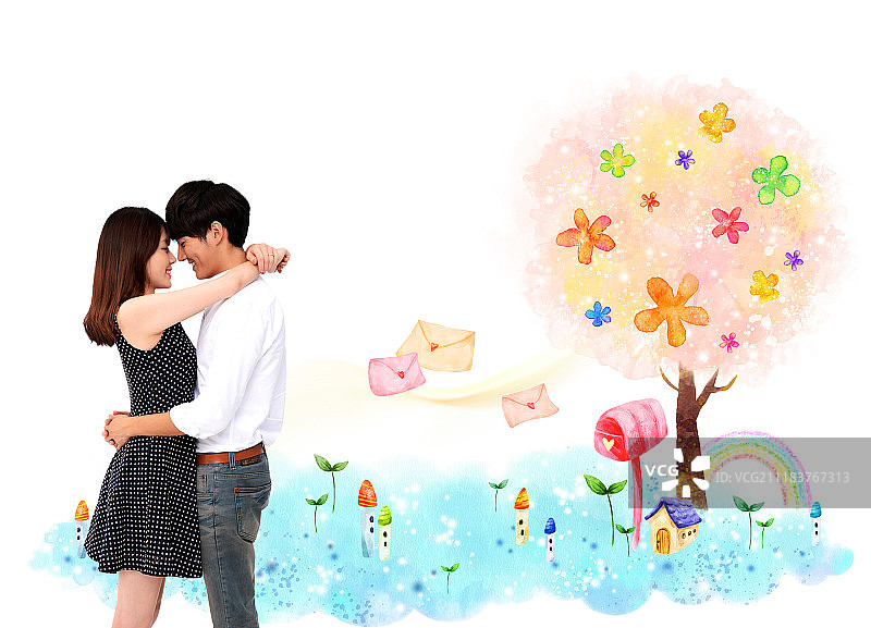 两个主题形象图片素材