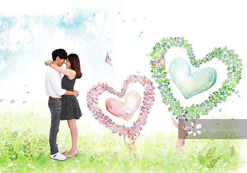 两个主题形象图片素材