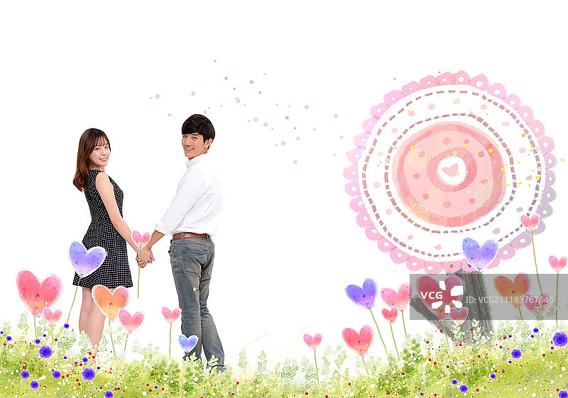 两个主题形象图片素材