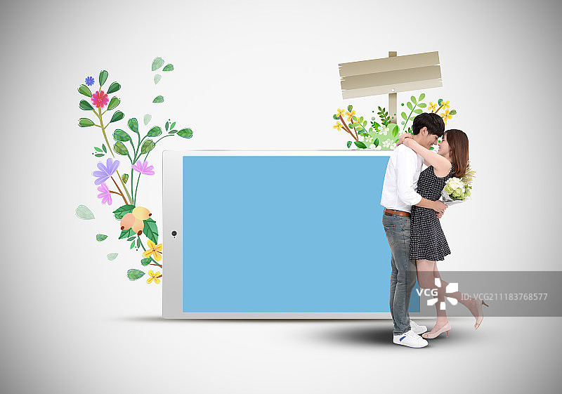 两个主题形象图片素材