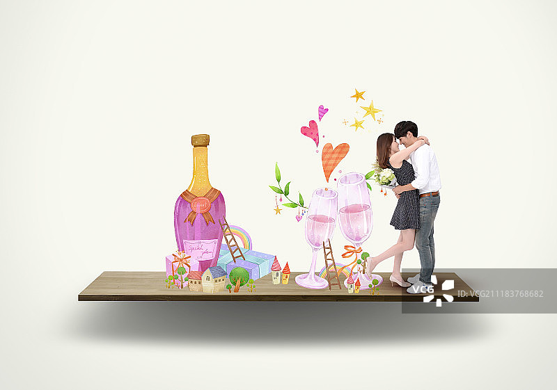 两个主题形象图片素材