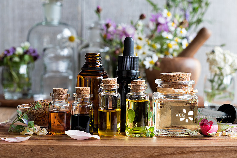 精选草药鲜花精油图片素材
