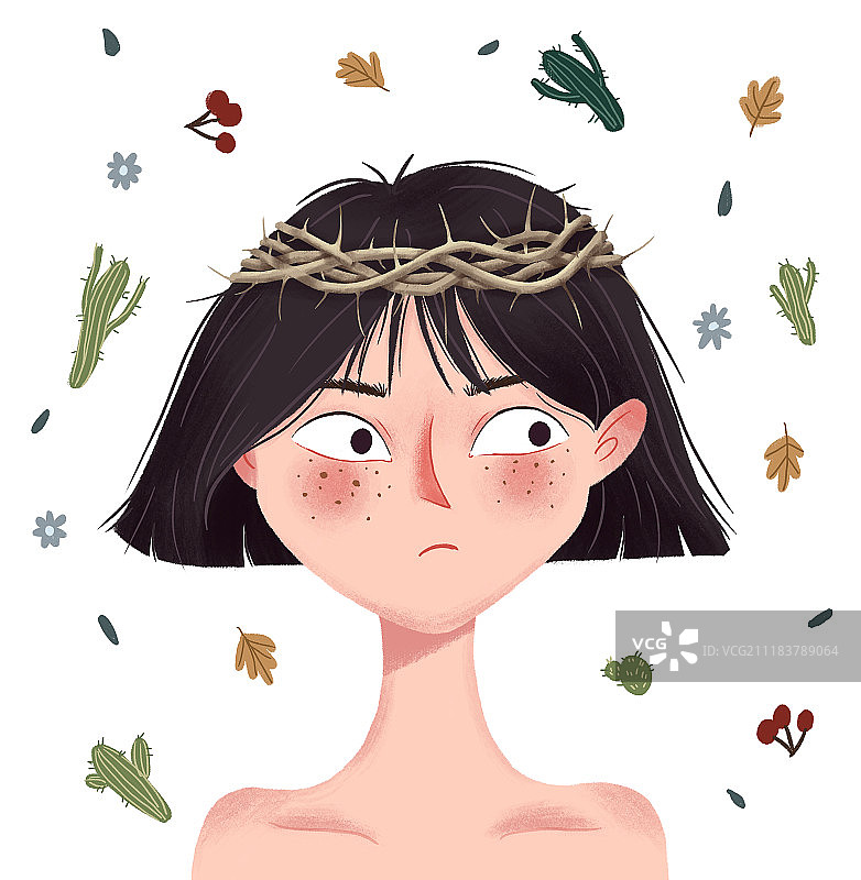 女孩头像图片素材