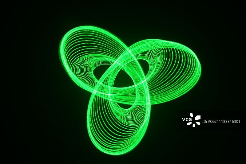 彩色光绘绿色激光创意空间图案图片素材