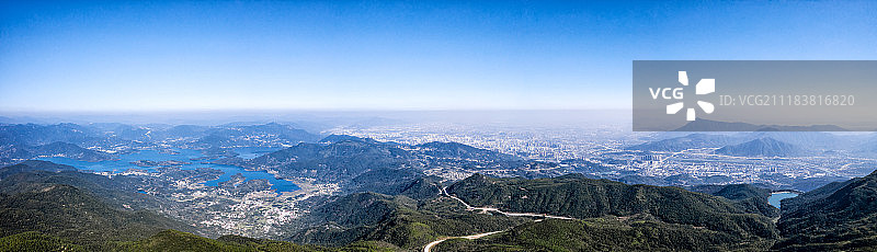 航拍中国莆田市地形图图片素材