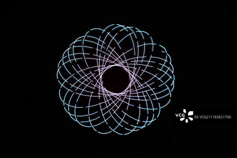 激光光绘物理图案黑色背景棚拍创意图片素材