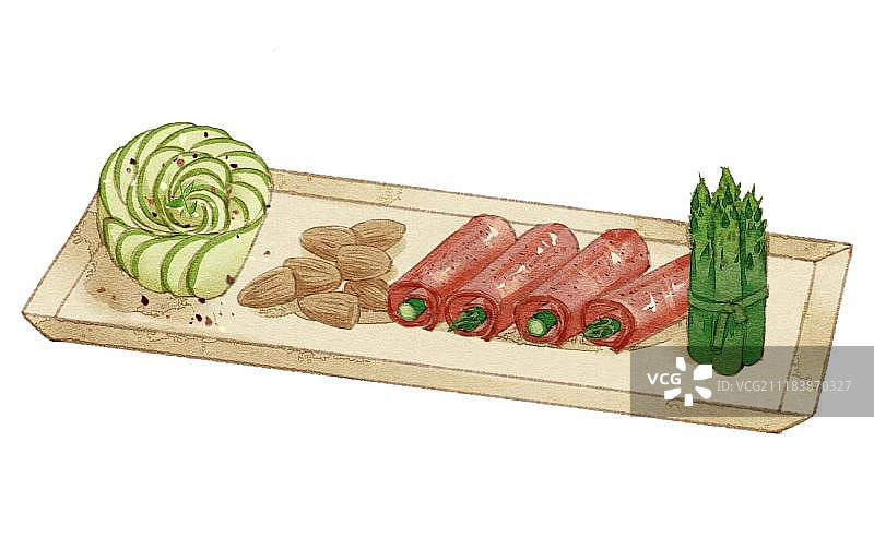 烤肉卷图片素材