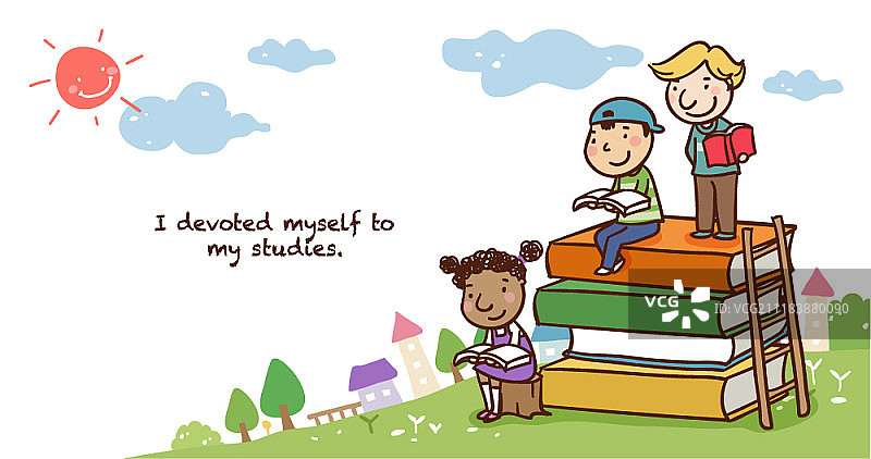 友谊概念矢量插画图片素材