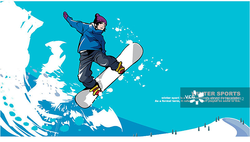 冬季运动概念矢量图图片素材