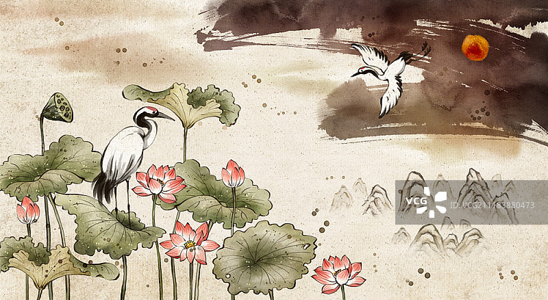 水墨画图片素材