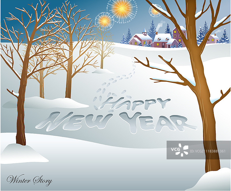 冬季概念矢量图图片素材