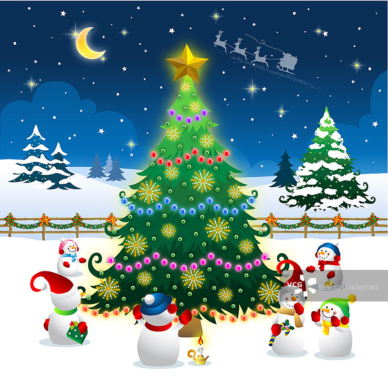 圣诞节概念矢量素材图片素材
