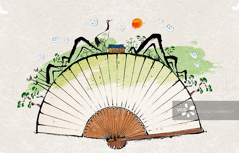 传统新年插画图片素材