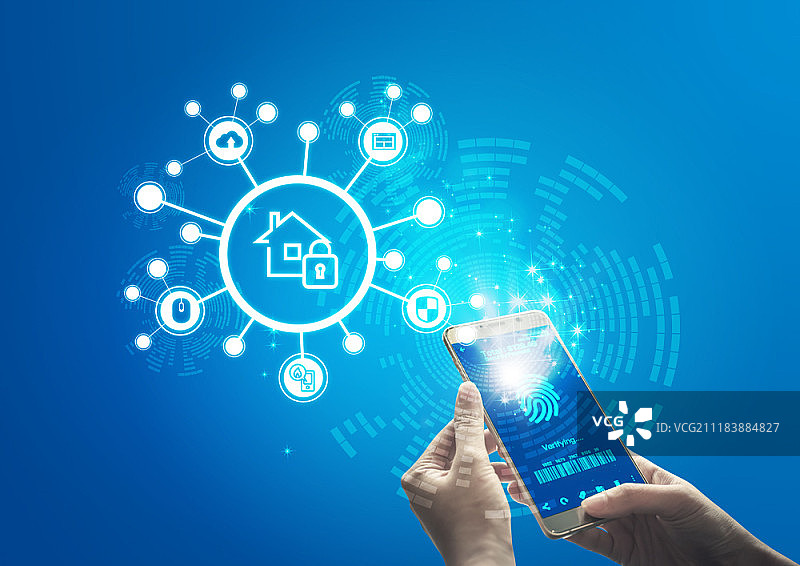 物联网概念数字合成图像图片素材