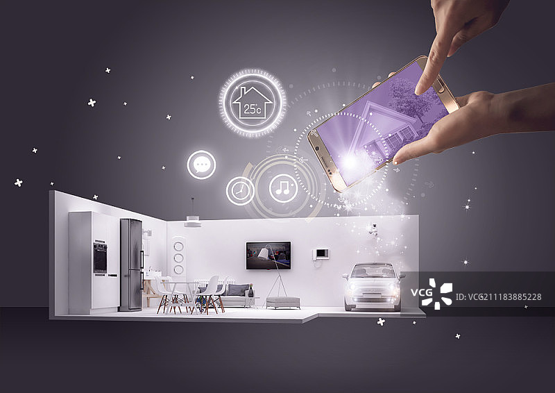 物联网概念数字合成图像图片素材