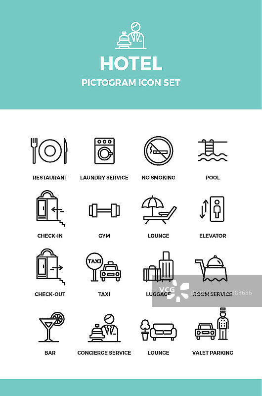 象形图图标集图片素材