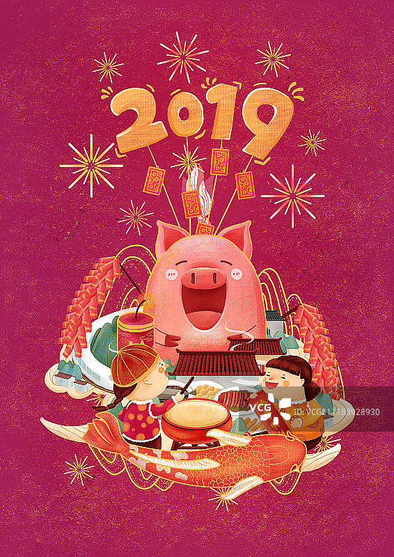 2019猪年图片素材