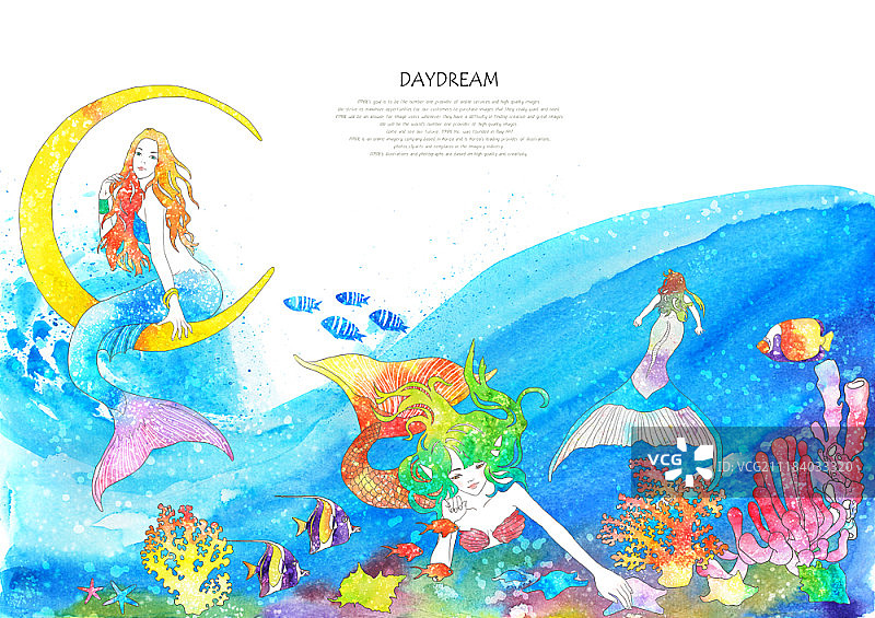白日梦概念插画图片素材