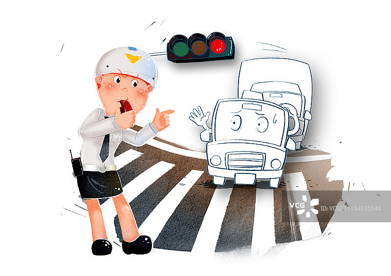交通安全概念插图图片素材