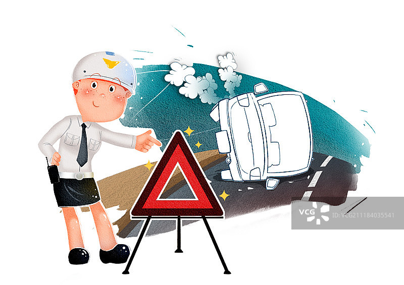 交通安全概念插图图片素材