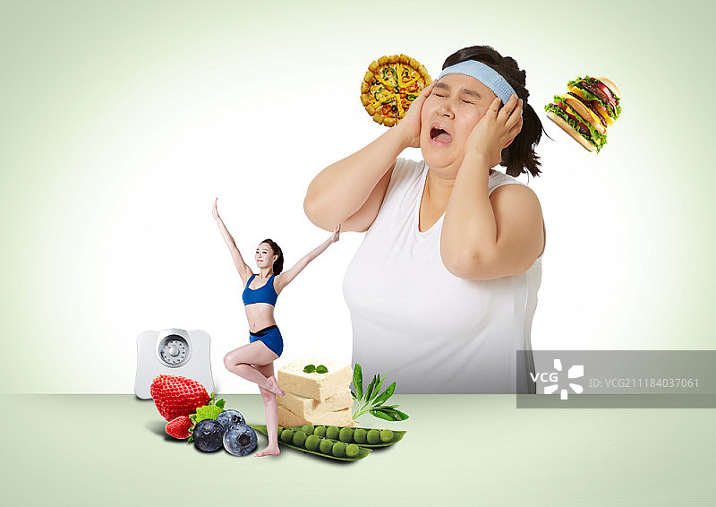 健康饮食理念数字合成图像图片素材