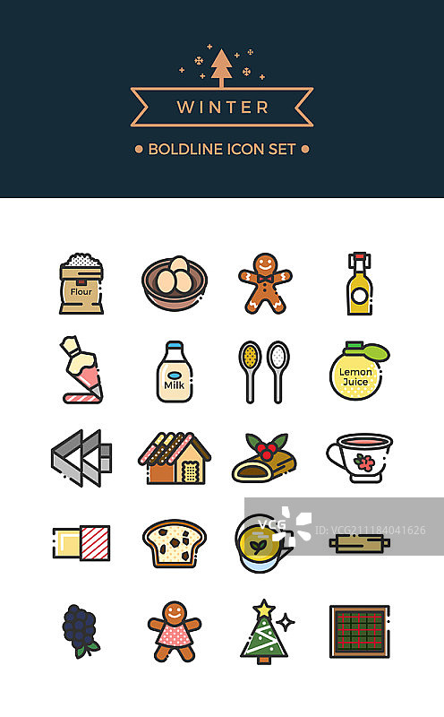 冬季相关图标合集图片素材