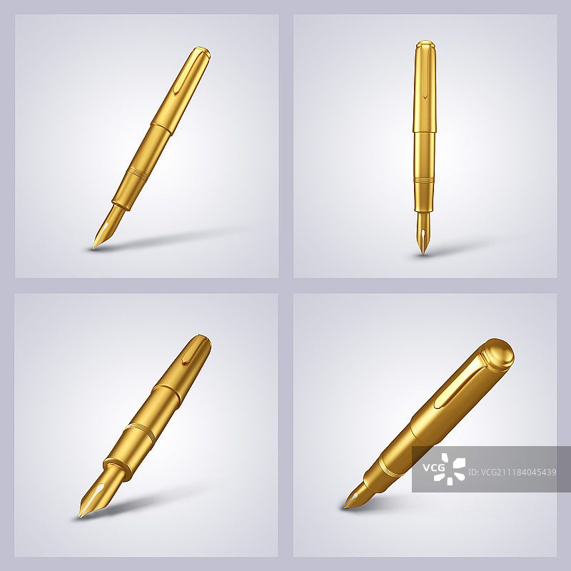 金色字母表和各种物体图形设计017图片素材