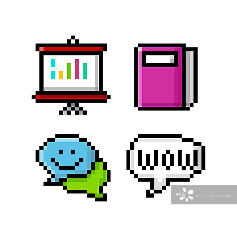 应用程序、网页或视频游戏界面像素图标矢量素材013图片素材