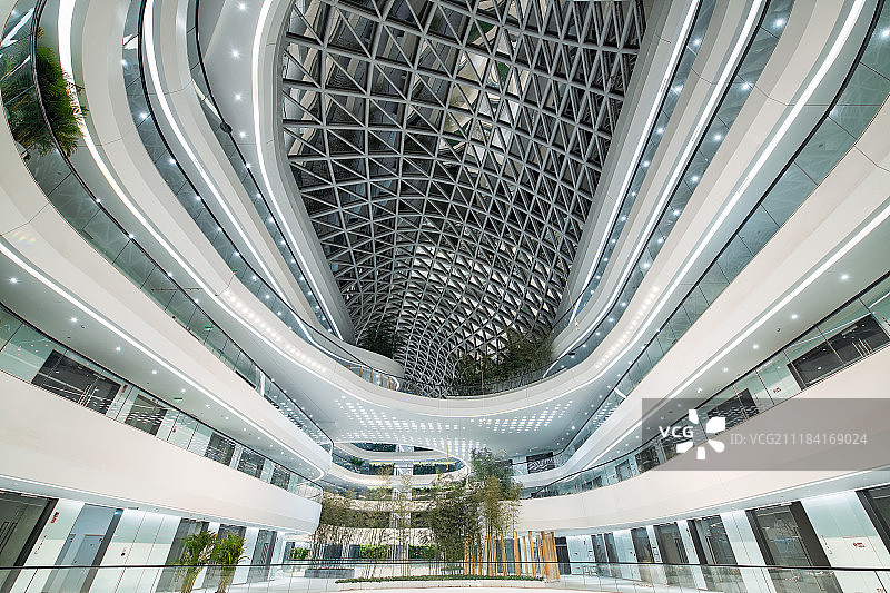 河南SOHO区现代建筑内部高清图图片素材