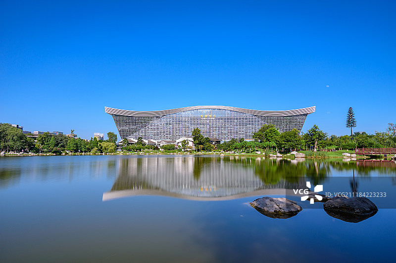 成都地标新世纪环球中心风光图片素材