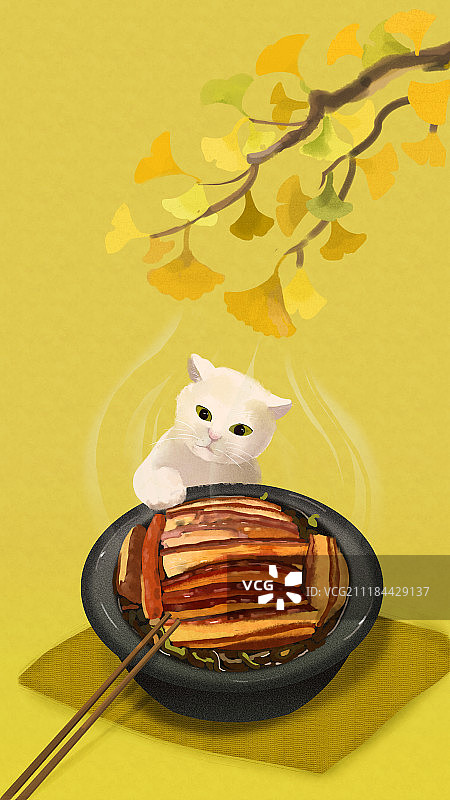 二十四节气立秋之贴秋膘图片素材