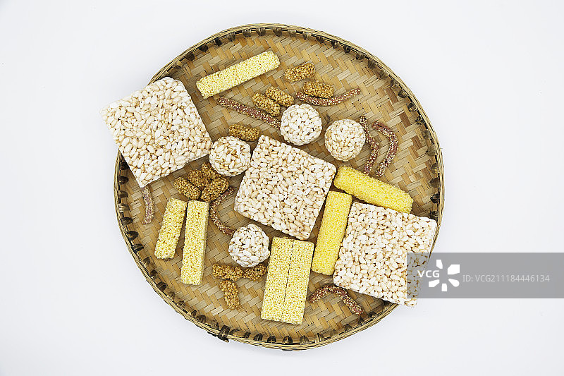 年货零食麻团图片素材