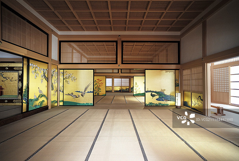 日本名古屋城内装饰图片素材