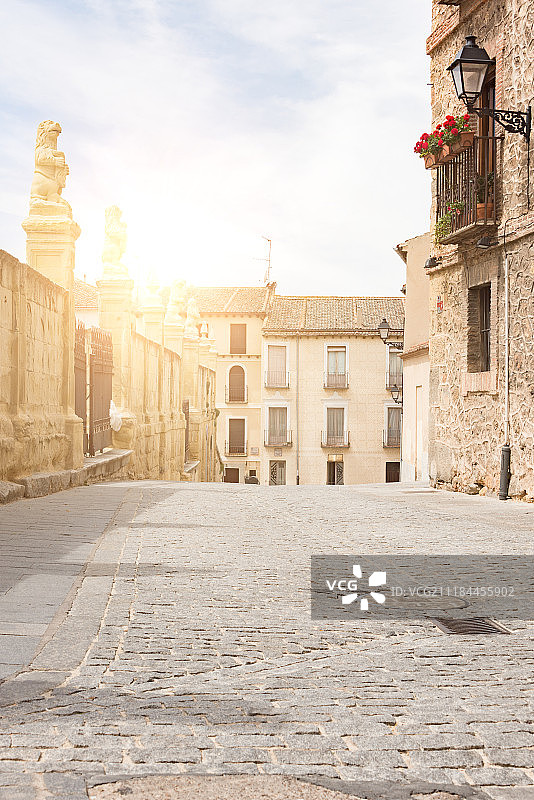 欧洲城市建筑及空地背景图图片素材