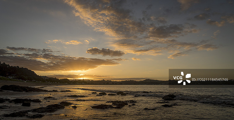 派希亚海滩日落图片素材