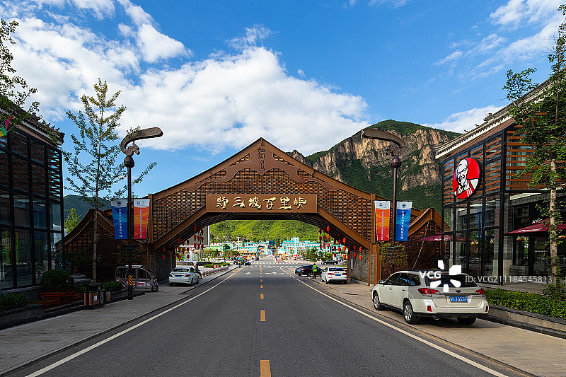 野三坡百里峡风光图片素材