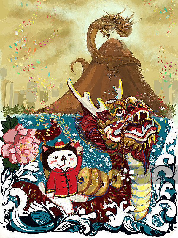 龙抬头图片素材