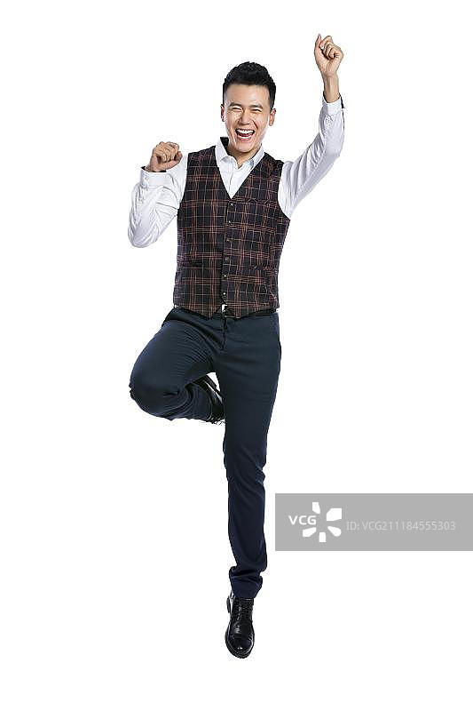 兴奋的男青年图片素材