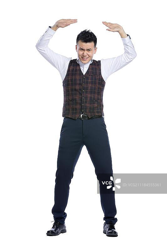 做托举状男青年图片素材