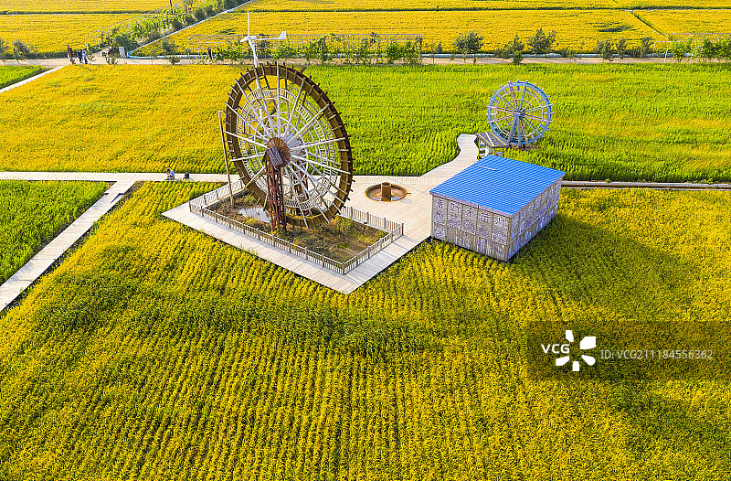 中国，辽宁省，沈阳市，锡伯族镇，稻梦空间图片素材